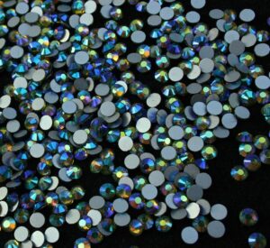 Olive AB színű ragasztható kristálykő