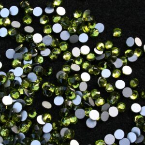 Olive színű ragasztható kristálykő