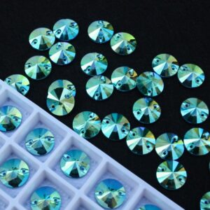 Peridot AB színű kör alakú kristály