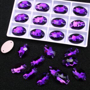 Purple Velvet színű ovális alakú kristály