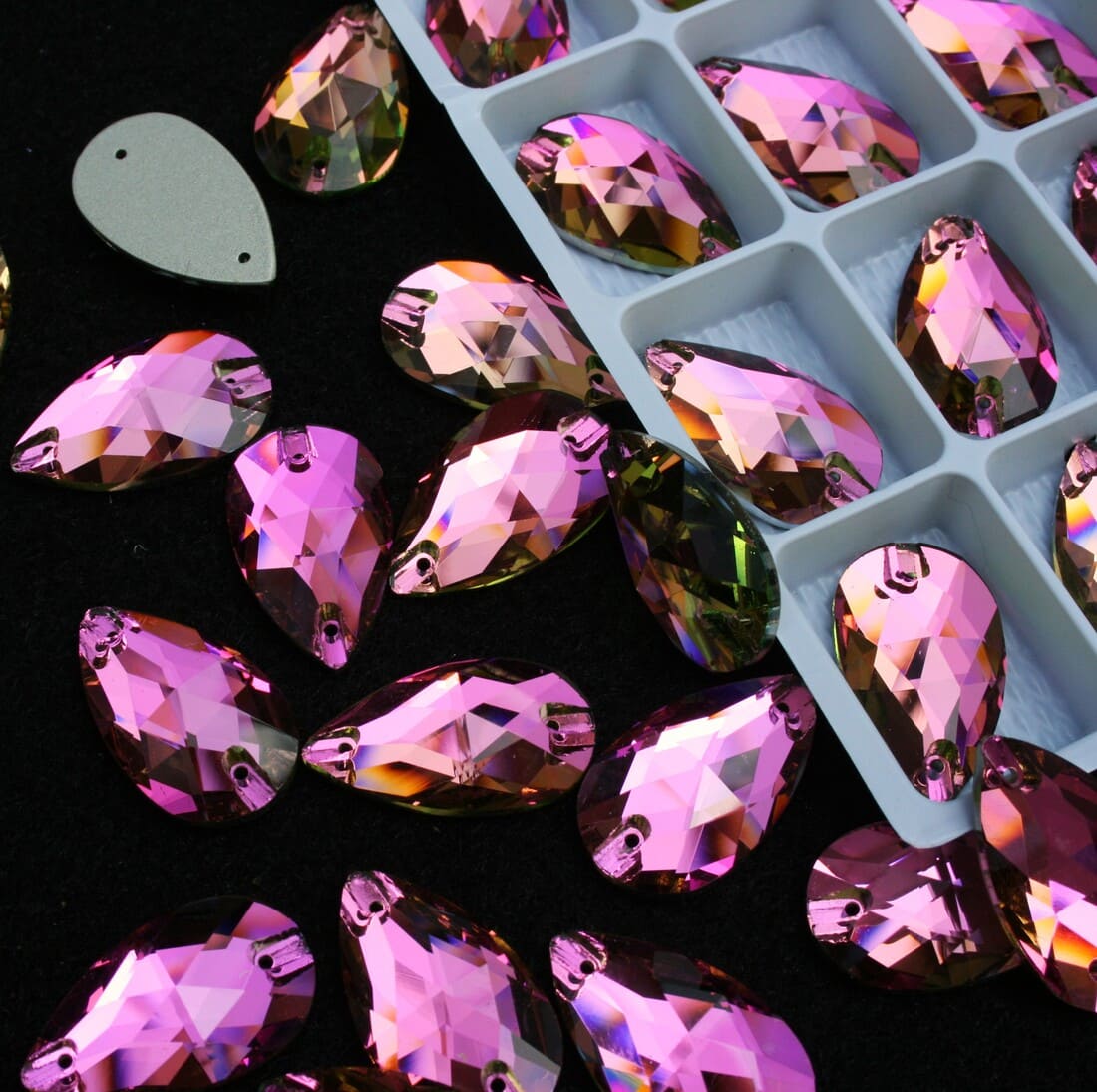 Rose színű csepp alakú kristály - Kristály Kuckó Rose színű csepp alakú kristály