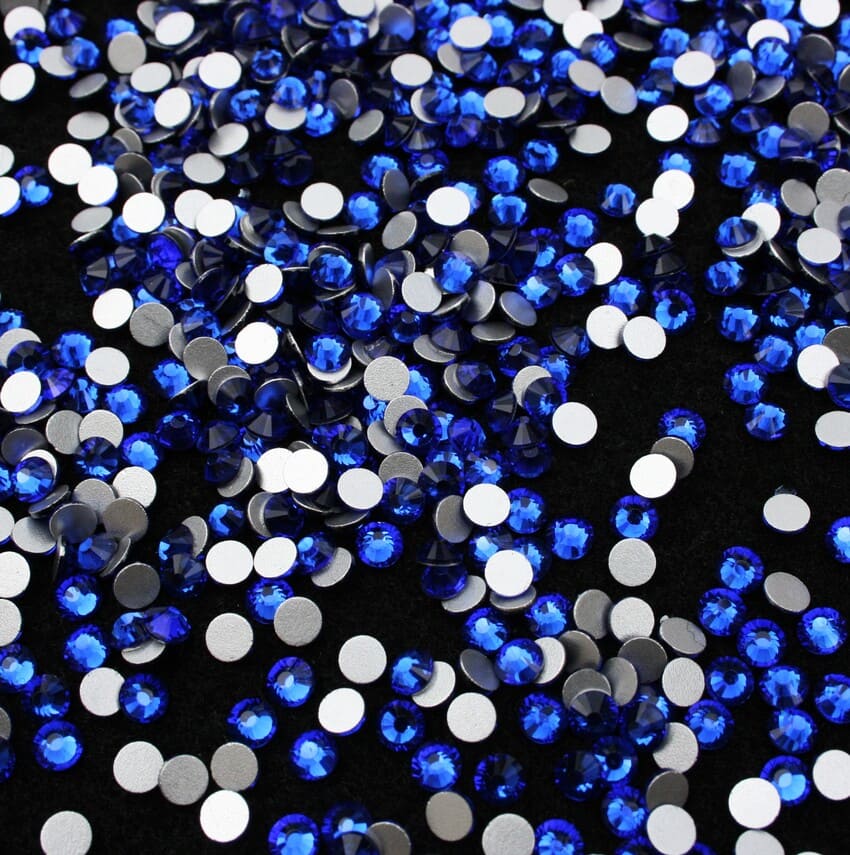 Sapphire színű ragasztható kristálykő