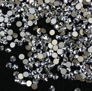 Silver színű ragasztható kristálykő