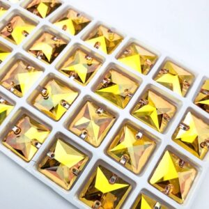 Sunshine színű négyzet alakú kristály