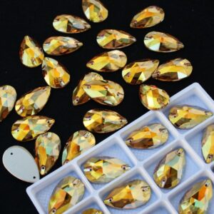 Sunshine színű csepp alakú kristály