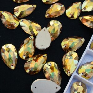 Sunshine színű csepp alakú kristály