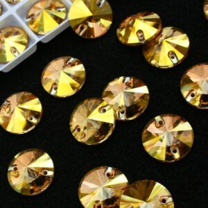 Sunshine színű kör alakú kristály