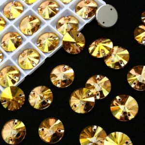 Sunshine színű kör alakú kristály