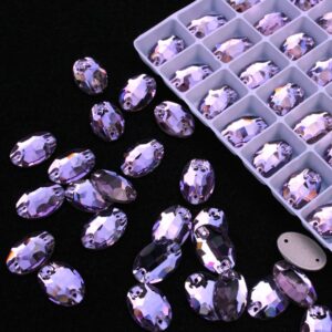 Violet színű ovális alakú kristály