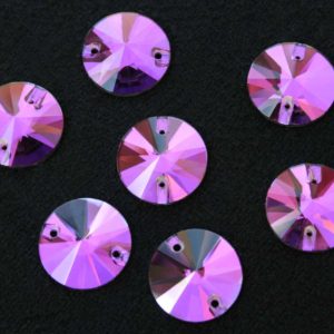 Amethyst színű kör alakú kristály