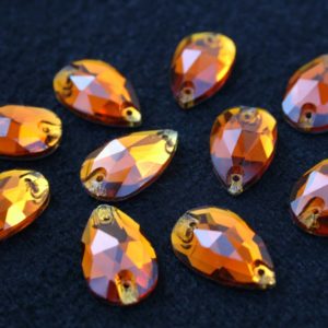 Coffee színű csepp alakú kristály