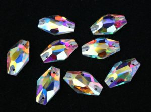 Crystal AB színű hexagon alakú kristály