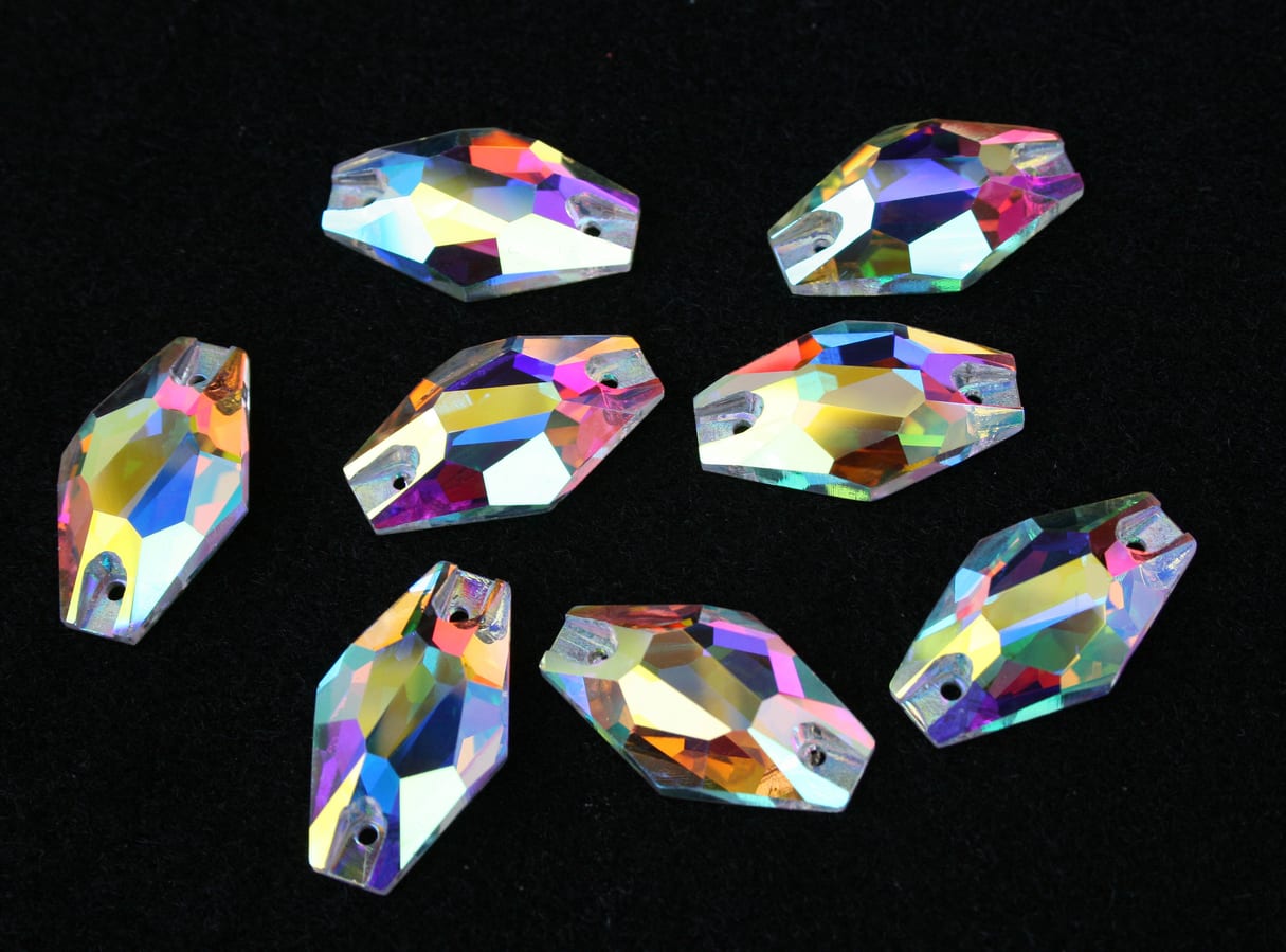 Crystal AB színű hexagon alakú kristály