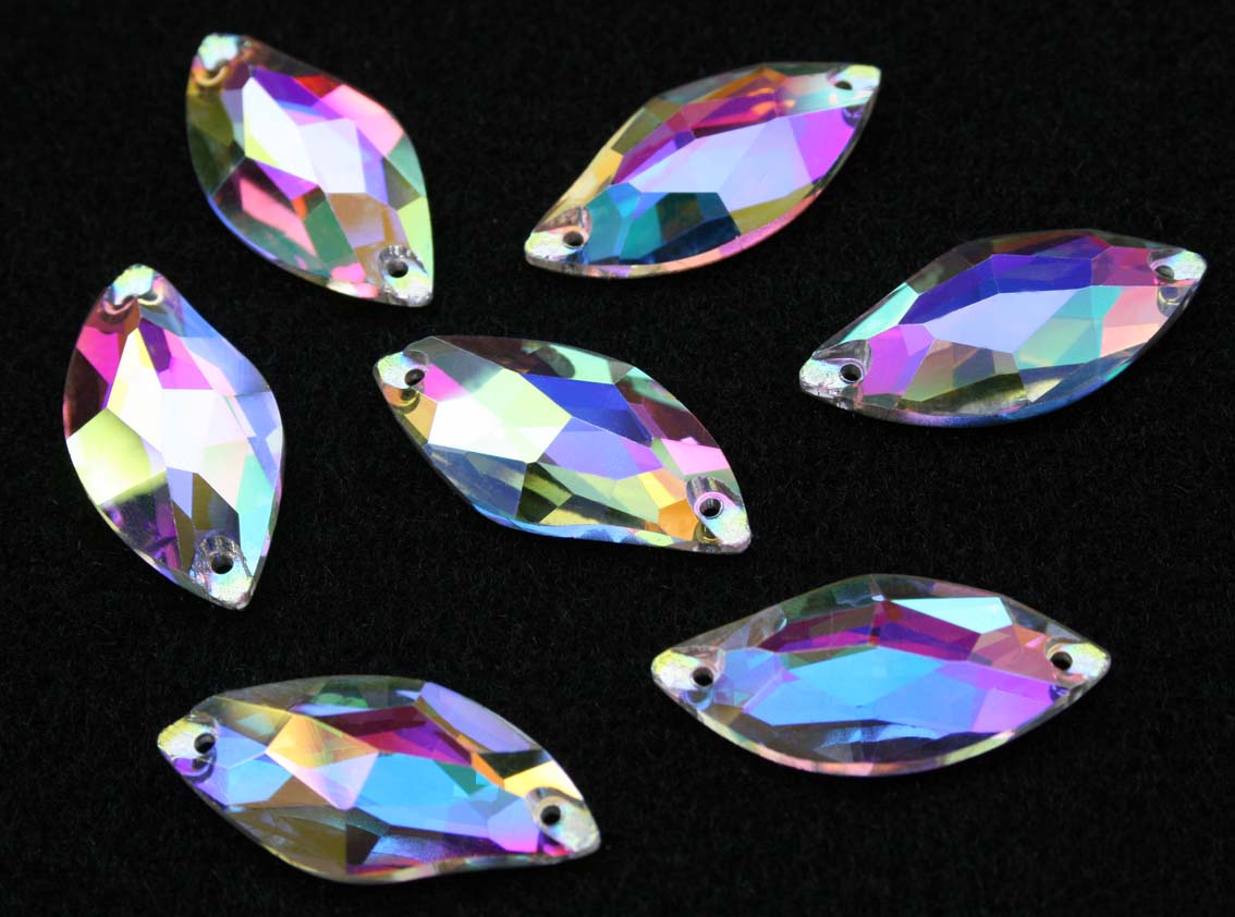 Crystal AB színű levél alakú kristály