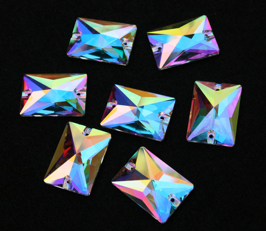 Crystal AB színű téglalap alakú kristály