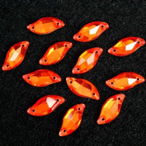 Hyacinth színű levél alakú kristály