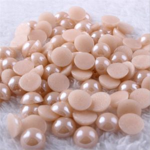 Púderrózsaszín kerámia félgyöngy