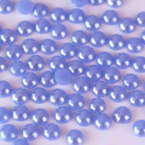 Világoskék kerámia félgyöngy