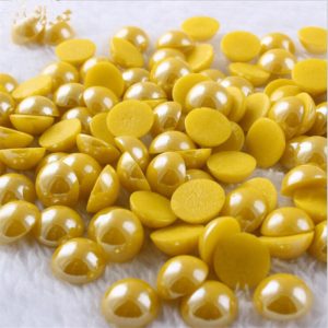 Sárga kerámia félgyöngy