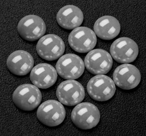 Sötétszürke kerámia félgyöngy