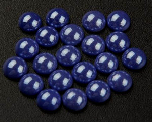 Éjkék kerámia félgyöngy