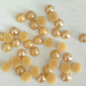 Cappuccino kerámia félgyöngy