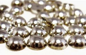 Ezüst kerámia félgyöngy