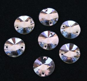 Light Amethyst színű kör alakú kristály