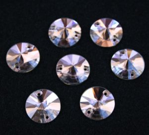 Light Amethyst színű kör alakú kristály