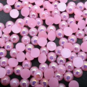 Halványlila AB műanyag félgyöngy