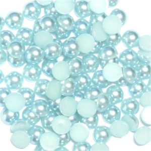 Világoskék műanyag félgyöngy