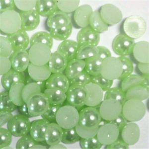 Mentazöld műanyag félgyöngy