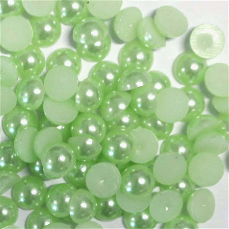 Mentazöld műanyag félgyöngy - 014-es színkód - Kristály Kuckó Mentazöld műanyag félgyöngy