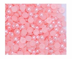 Világos rózsaszín műanyag félgyöngy
