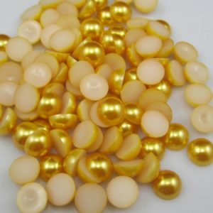 Sárgásarany műanyag félgyöngy