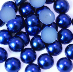 Sötétkék műanyag félgyöngy