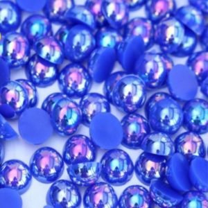 Sötétkék AB műanyag félgyöngy