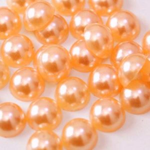 Világosbarack műanyag félgyöngy