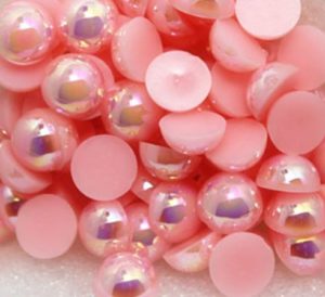 Erős rózsaszín AB műanyag félgyöngy
