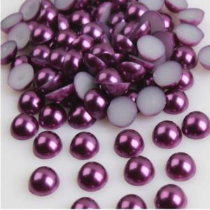 Sötétlila műanyag félgyöngy