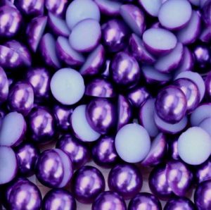 Mélylila műanyag félgyöngy