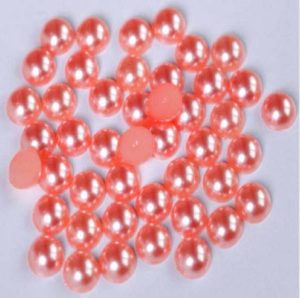 Sötétbarack műanyag félgyöngy