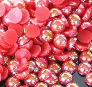 Sötétbarack AB műanyag félgyöngy