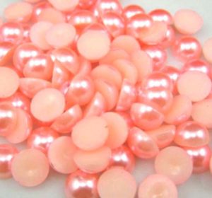 Barackos rózsaszín műanyag félgyöngy