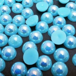 Sötét türkizkék AB műanyag félgyöngy