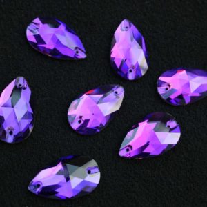 Purple Velvet színű csepp alakú kristály