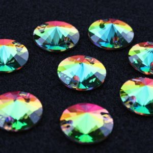 Rainbow színű kör alakú kristály