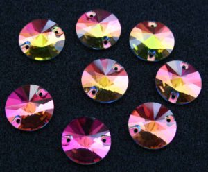 Rainbow színű kör alakú kristály