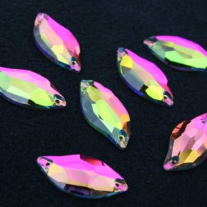 Rainbow színű levél alakú kristály