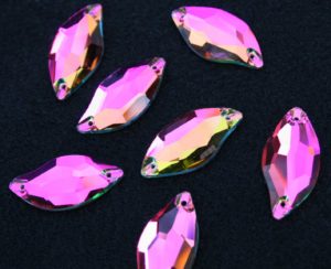 Rainbow színű levél alakú kristály